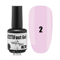 Гель для наращивания Nail Apex Fast gel 15 мл, № 2